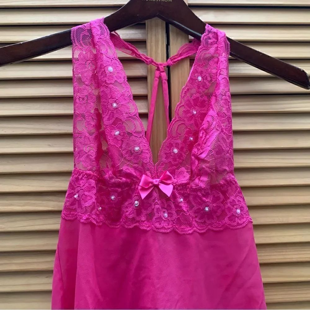 Frederick’s of Hollywood Pink Slip Small - Picture 2 of 5